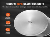 Stainless Steel Stockpot, 42 Quart Large Cooking Pots, Multipurpose Cookware Sauce Pot with Lid & V952-TGFHDB30442QTKOM5V0