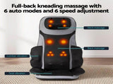 Livemor Full Back Massage Seat Cushion Heating With 360&deg Foot Massagers MASSAGE-288-BARON-BK