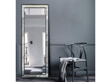 Medium Black Beaded Framed Mirror - 70cm x 170cm V292-MIRR-BDD005