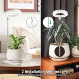 Full Spectrum LED Plant Grow Light with Telescopic Stand, Angel Ring Design, Dimmable Timer & V1341-ZY-76TZSDPE-3PCS-H