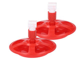 2 Pack Automatic Chicken Waterer PP G3/4 Chicken Water Feeder Poultry Drinking Bowl for Chicks Ducks V1294-YM0901-3111240319611