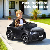 Kids Ride On Car Licensed RSQ8 Electric Toy Black Remote 12V Cars Black RCAR-LS-RSQ8-BK