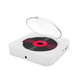 Wall-Mount Bluetooth CD Player LCD Display Music Player Home Audio Boombox White V1263-JX-6959
