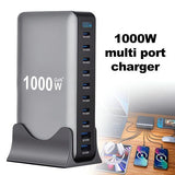 1000W GaN Fast Charging Station 10Ports USB&Type-C for iPhone, Laptops, MacBook V201-GAN1000BL8AU
