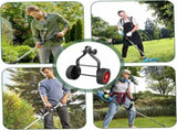 String Trimmer Wheel Attachment, Weed Wacker Attachments, Adjustable Support Wheels, Non-Slip V1106-DP01-A-3871-BLACK