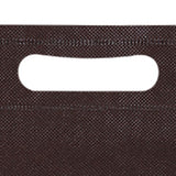 50Pcs Die Cut Non Woven Bags Eco Friendly Flat Mouth Tote Bags Non Woven Fabric Garment Bags Brown V1294-YM0718-3117220210412