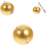 Artificial Pearl Beads 8-20mm Assorted Sizes ABS for Vase Filler, 250g Golden Round Undrilled V1366-AZ2-W-15403