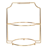 European Style Two Layer Cake Display Stand Iron Dessert Holder V1366-AZ2-W-22860