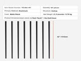 Staircase Metal Balusters, 3/4'' Round x 32'' Long Aluminum Decorative Banister Spindles, 101 Pack V952-YXKLGZ32YC10P31SIV0