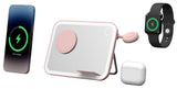 Mirror 3 in 1 Wireless Charger Qi2 Pink V1031-WC-3IN1MTP267