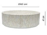 PURIST MOTHER OF PEARL HAND MADE COFFEE TABLE V742-FEH1