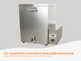 70L Electric Chicken Scalder Machine - Stainless Steel Poultry Turkey Scalding V238-SUPDZ-21665095450704