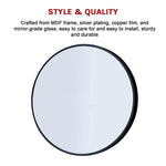 90cm Round Wall Mirror Bathroom Makeup Mirror by Della Francesca V63-831491