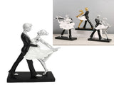 Couple Dancing Sculpture Modern Simple Innovative Resin Hand Crafted Couple Dancing Abstract Statue V1294-YM0706-3115230054911