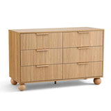 Artiss 6 Chest of Drawers Dresser Tallboy Pine FUR-Z-CDR-04-6D-WD-AB