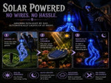 Halloween Soul Harvester Animated Garden Light Solar Powered Flowing Ghost Spirit Lantern with V1366-AZ2-W-24908