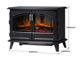 Dimplex Leckford Optiflame Electric Fire Stove - 2kW LKD20-AU