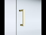 Adjustable 1100x900mm Double Sliding Door Glass Shower Screen in Gold V63-845021