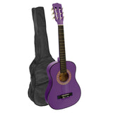 Karrera 34in Acoustic Childrens Wooden Guitar - Purple NC-34-PU