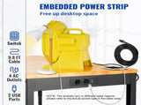 Adjustable Workbench, 1220 x 508 x 968 mm Garage Table with 719-968 mm Heights & 900 kg Load V952-LDSGZTSM4820V400PV3