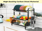 CARLA HOME Dish Drying Rack 3 Tier Large Capacity Kitchen Storage with Utensil and Cutting Board LSB-36116