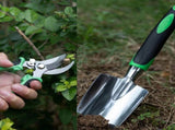 11 Piece Gardening Tool Set with Apron and Storage Tote - Hand Trowel, Transplanter, Fork, Rake, V888-ELOSUNG57356