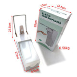 Wall-Mounted Soap Dispenser, 1000ml Manual Soap Dispenser Elbow Pressure Shower Gel Liquid Dispenser V1294-YM0901-H34710-1000