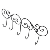 Coat Hook Hanging Door Wall Hanger Kitchen Bathroom Hanger with 5 Hook Bracket for Towel Clothes Hat V1294-YM0710-3117210135311