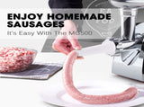 EUROCHEF Electric Meat Grinder, Stainless Steel Mincer Sausage Filler Kibbe Maker, Red V219-COKGRNEUCA5RD