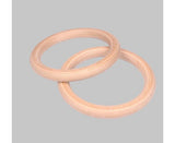 2 pcs Wood Gymnastic Rings - Olympic Gym Rings with Adjustable Straps, Heavy Duty Gym Equipment for V1263-JX-1207