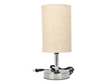 Bedside Touch Lamp Modern Stylish Linen Fabric Shade 3 Speeds Touch Dimming Nightstand Lamp V1294-YM0901-3119240046711