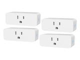 4 Pack Smart Socket 2.4GHz WiFi Only TY APP Remote Smart Sharing 16A Smart Plugs with Voice V1294-YM0901-HS7087