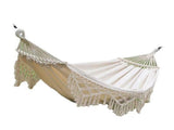 Backyard Hammock with Tassels 500lb Load Bearing Single Double Hammock with Hanging Ropes for V1294-YM0901-3116240018212