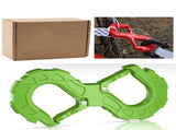 red heavy-duty S-shaped trailer tow hook, G80 steel, 14968.55 kg load capacity, off-road rescue, V1102-796-62674-RED-S