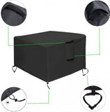 82*82*61 cm - Square Fire Pit - Patio Fireplace - Waterproof Square Outdoor Fire Pit V1188-MS101-02789-1