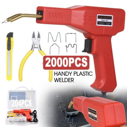 Plastic Welder Garage Tool Hot Staple Staplers Bumper Repair Welding Machine Kit V201-DP240157SET