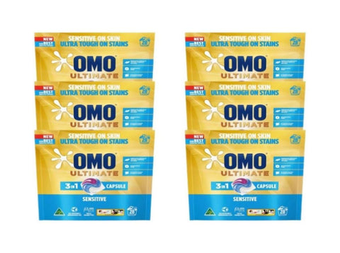 Omo Ultimate 3in1 Sensitive 168 Laundry Capsules OMO-62740231X6_NZ