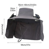 Solar Powered Cooling Hat 2-Speed Fan Sun Hat with Wide Brim, USB Rechargeable & Water-Resistant V1366-AZ2-W-16483