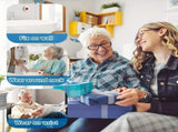 elderly emergency button, SOS medical alarm, wireless emergency system, remote notification, V1102-144-13252-WHT-2PCS