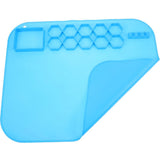 Silicone Craft Tray Painting Mat for Artists Sky Blue Nonstick Multipurpose 1Pack V1366-AZ2-W-13521