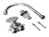 Foot Pedal Faucet Hands Free Foot Valve Flexible Hose Touchless Floor Mount Foot Control Faucet for V1294-YM0706-3112230046711
