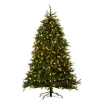 National Tree Company 2.3m Dunhill Shimmer Fir Pre-Lit Christmas Tree 112_NATDU75