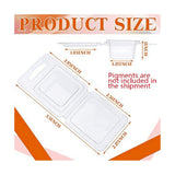 Wax Melt Molds Clear 1 Oz Square Candle Molds for DIY Chocolates Wax Melt Wickless Candles Soap V1369-AZ3-W-12691