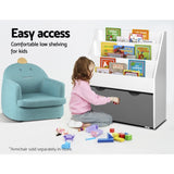 Keezi 3 Tiers Kids Bookshelf Magazine Rack Children Bookcase Organiser Storage FURNI-E-BOOK-02-WHGY