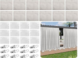 12 Pack Outdoor Curtain Weights Bag, Patio Curtain Sandbag with Sealed Bags and Clips, Reusable V1259-DP01-A-3648