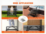 RV, 4-Step RV Stairs, 199.58KGS Load Capacity, Thickened Carbon Steel, With Handrail, Non-Slip V952-FCBTGDKHJG4JE8I22V0