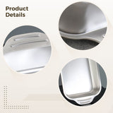 2PCS Stainless Steel Cake Pans, Rectangle Sheet Pans with Handles for Baking, Shallow Thickened V1369-AZ3-W-08628