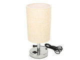 Bedside Touch Lamp Modern Stylish Linen Fabric Shade 3 Speeds Touch Dimming Nightstand Lamp V1294-YM0901-3119240046711