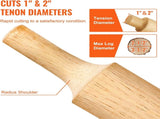 Tenon Cutter, 1"/25.4mm & 2"/50.8mm Diameter, with Dual Curved Blades & Button Screws Home Master V952-KSZYCHYCYDB12PO9XV0