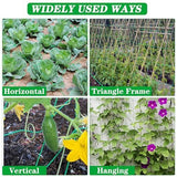 4Pack Garden Trellis Netting for Plants Outdoor Heavy Duty 27 Strands & 4x4 Inch Mesh Plant V1107-119-65794-GRN-4PACK